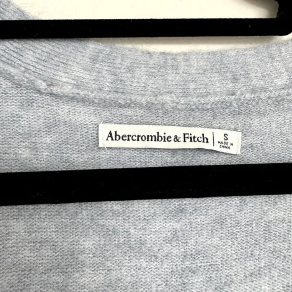 Abercrombie & Fitch wrap sweater dress size S M blue with belt euc wrap - Picture 6 of 7